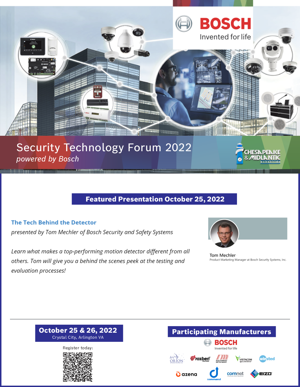 Security Technology Forum 2022, powered by Bosch REGISTER TODAY!